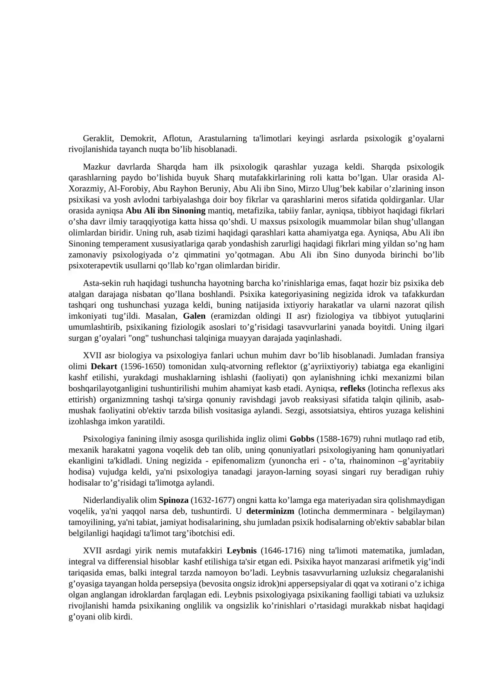 Psixologiya fanining predmeti, rivojlanish tarixi 4