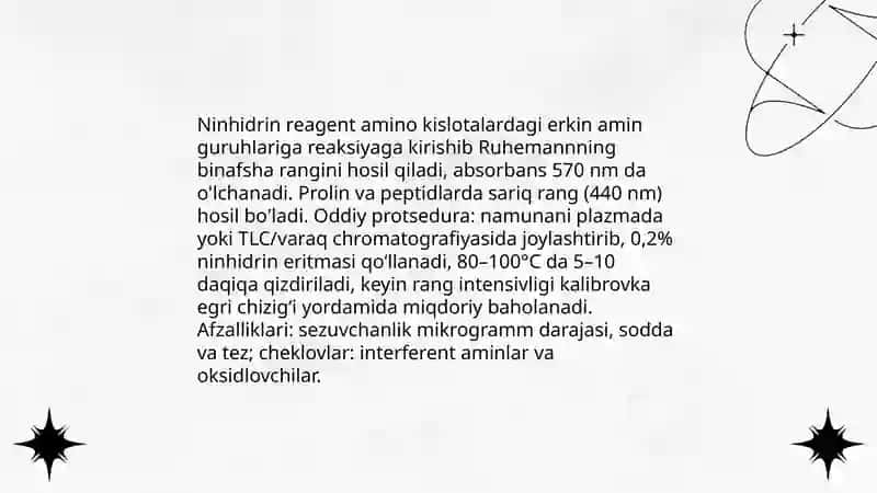 Organik reagentlar va ularning analitik kimyoda qoʻllanilishi 4