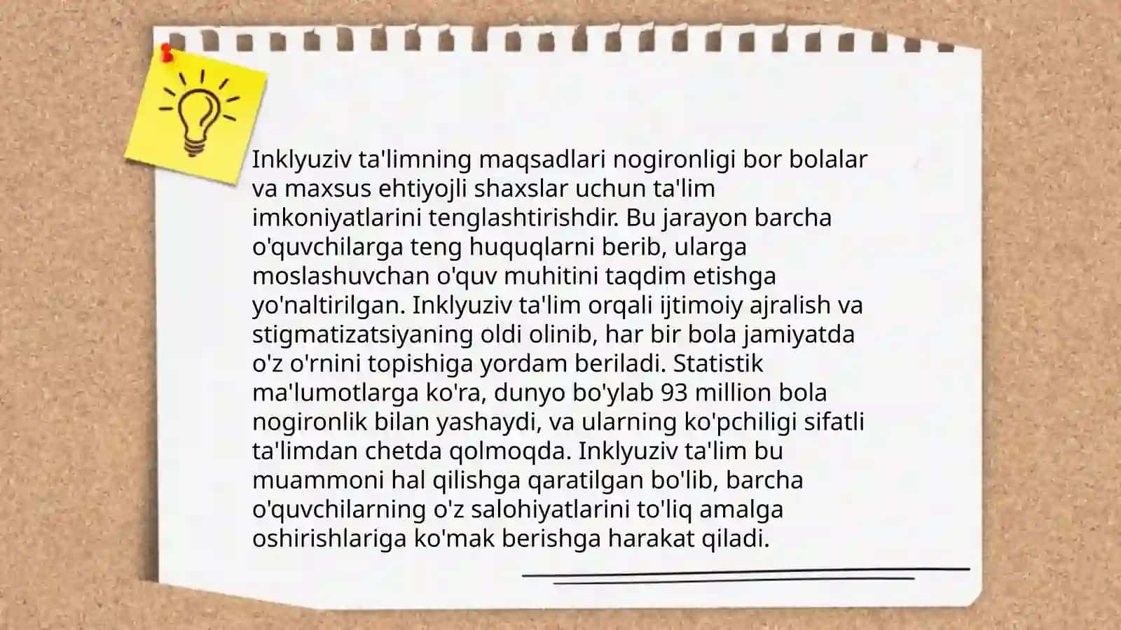 Inkulyuziv ta’lim kursining predmeti,maqsadi va vazifalari 4