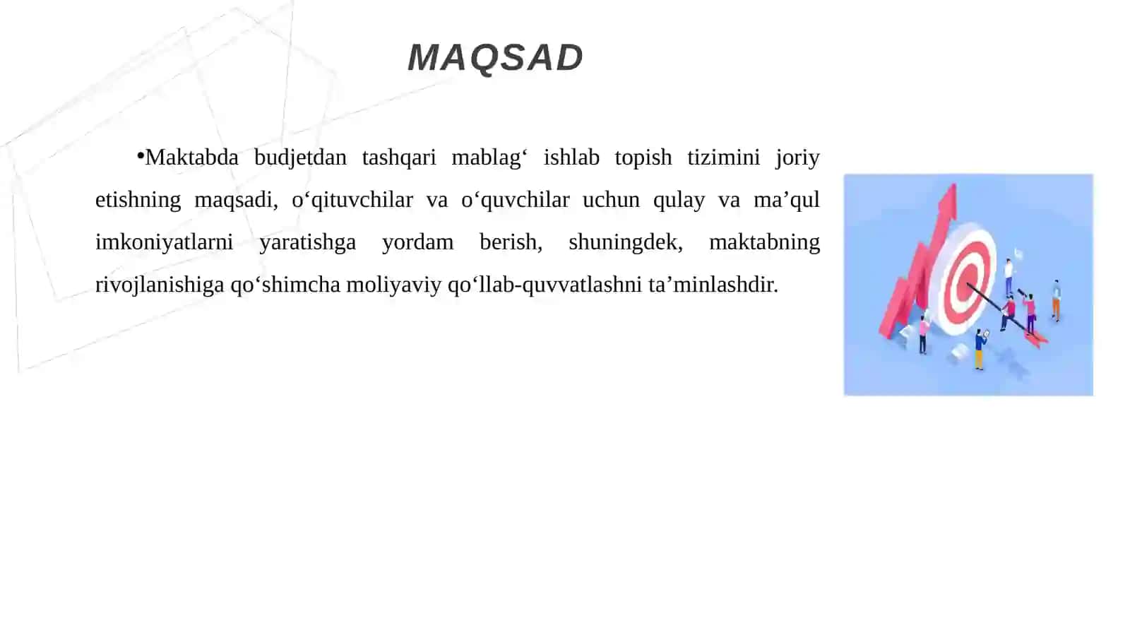 Maktab uchun qo’shimcha moliyaviy manbalar topish 4