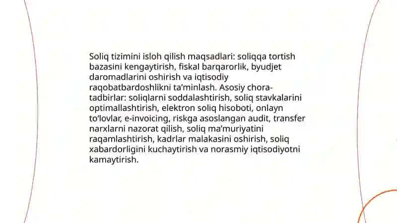 Oʻzbekiston iqtisodiyotida islohotlarni chuqurlashtirish boʻyicha rivojlanish strategiyasi 4