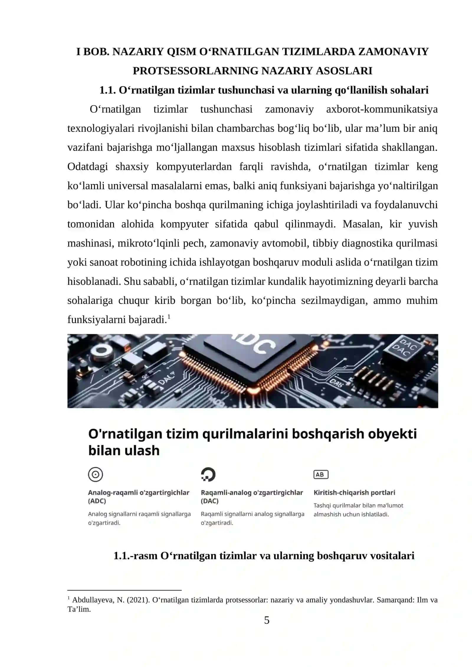 O‘rnatilgan tizimlarda qo‘llaniladigan zamonaviy protsessorlar 4