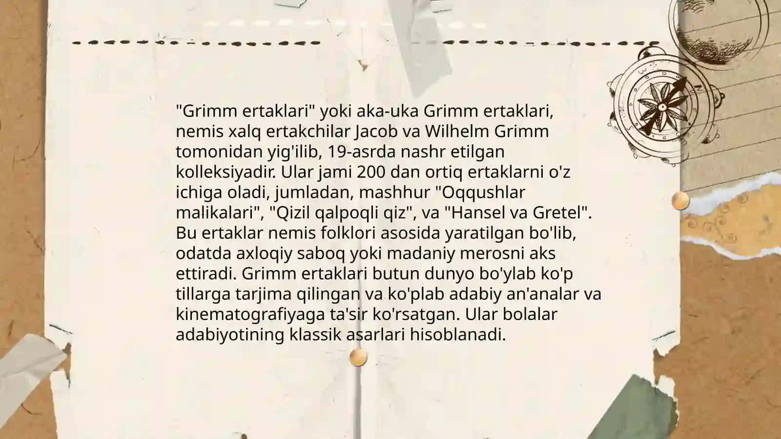 Aka-uka grimm ertaklarini òqitish 4
