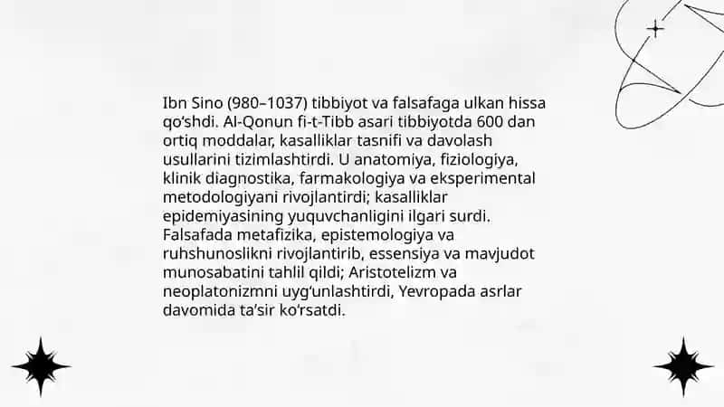 Buyuk allomalarning jahon sivilizatsiyasiga qo‘shgan hissasi 4