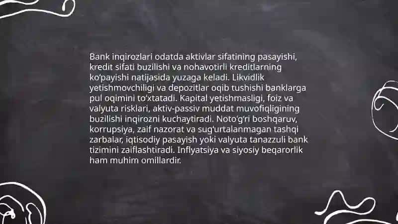 Moliyaviy inqirozlar va ularning sabablari 4