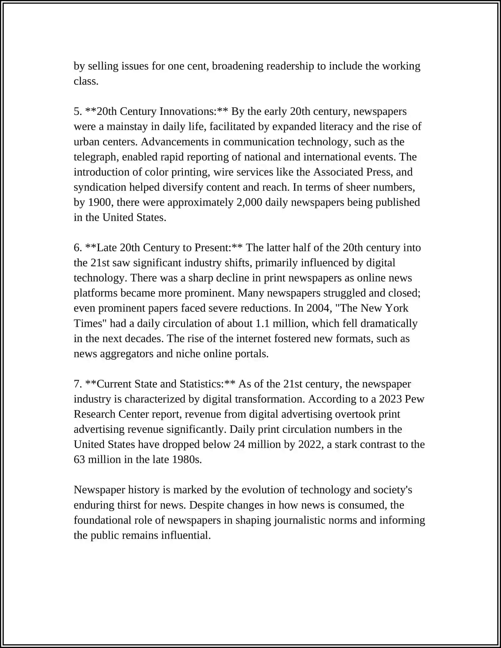 NEWSPAPERS AND TELEVISION 4