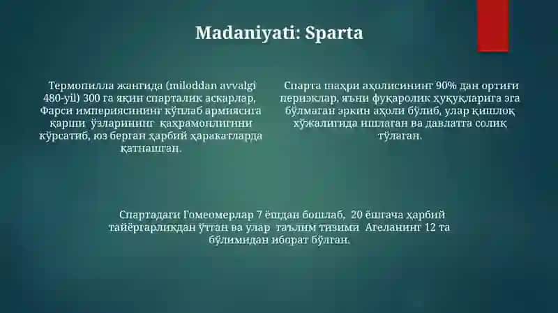Sparta va Afina davlatlari 4