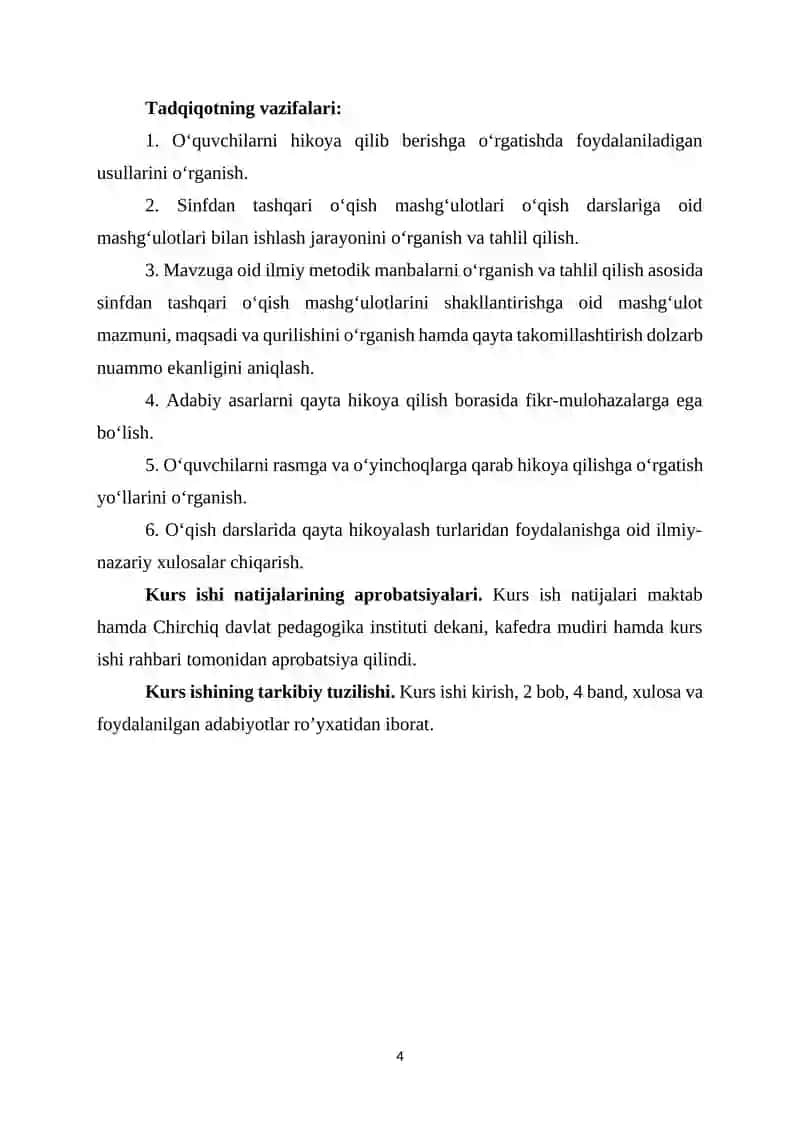 OʻQISH SAVODXONLIGI DARSLARIDA QAYTA HIKOYALASH TURLARIDAN FOYDALANISH 4