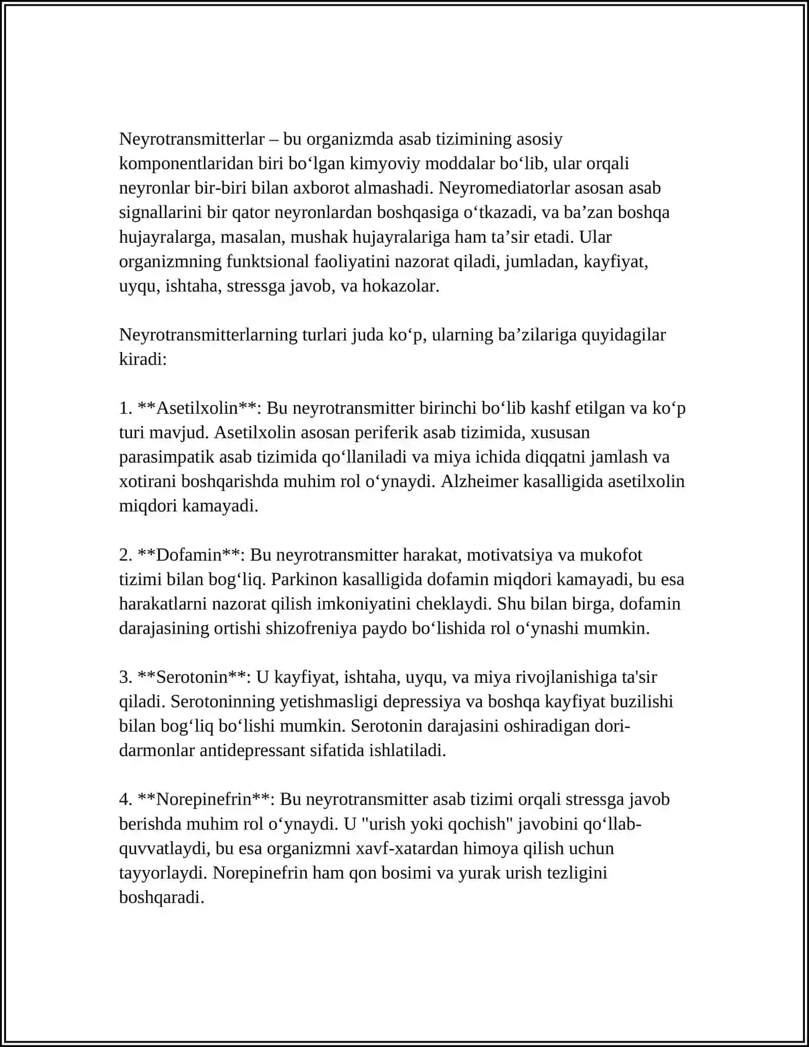 EFFERENT INNERVATSIYAGA TA'SIR QILADIGAN VOSITALAR 4