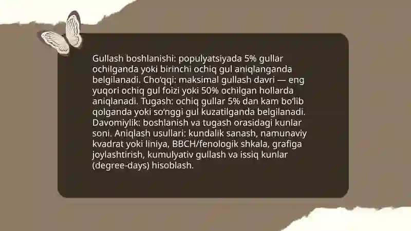 Mavsumiy gullash dinamikasi 4