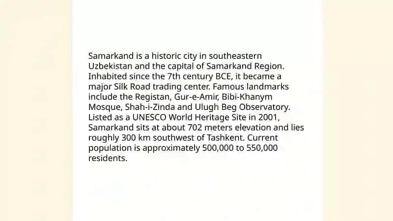 The Geographical places of Uzbekistan 4