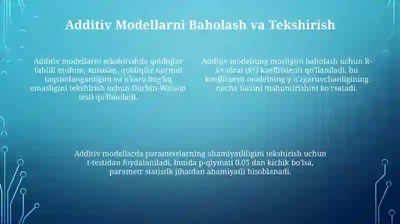 Additiv va Multiplikativ Ekonometrik Modellar 4