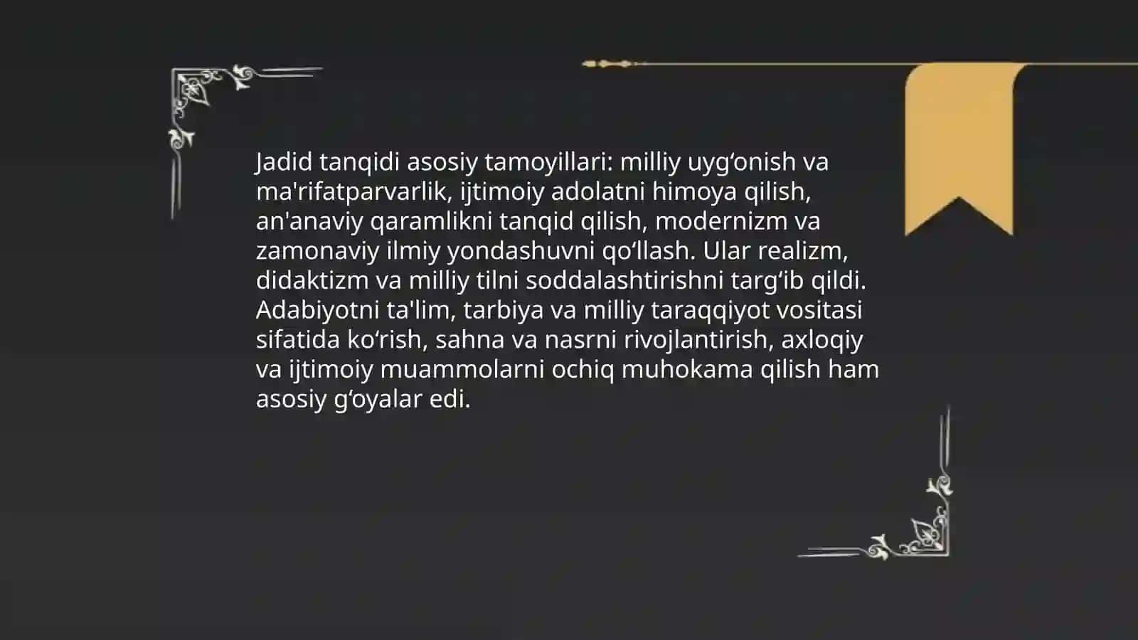 Jadid adabiyoti tanqidining xususiyatlari va asosiy vakillari 4