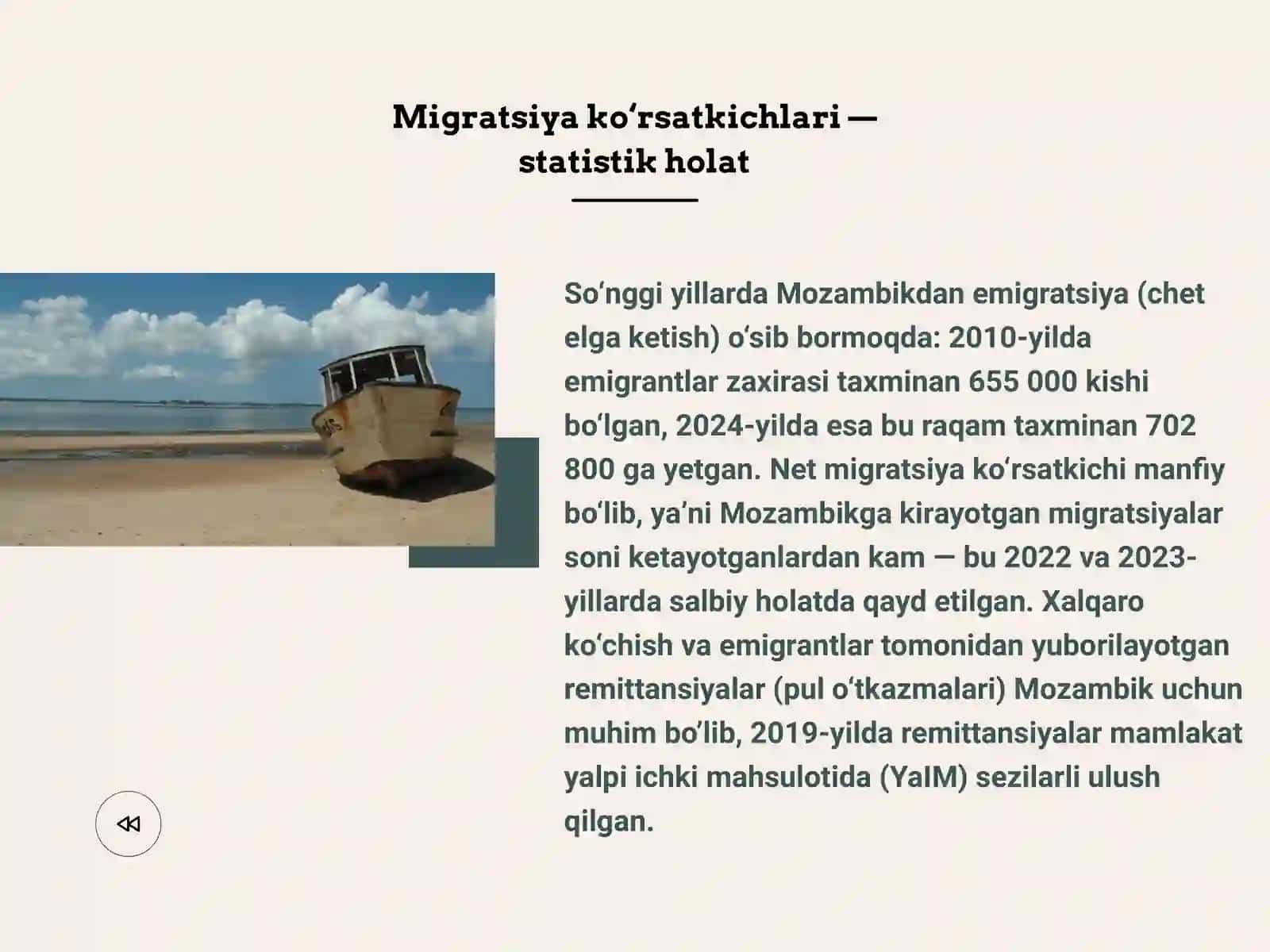Mozambik davlatining migratsiya jarayonlari 4