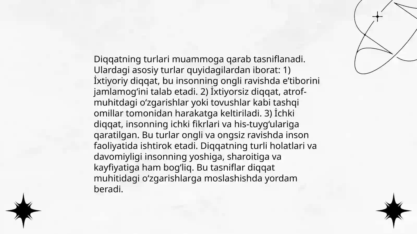 E'tiborni rivojlantirish usullari 4