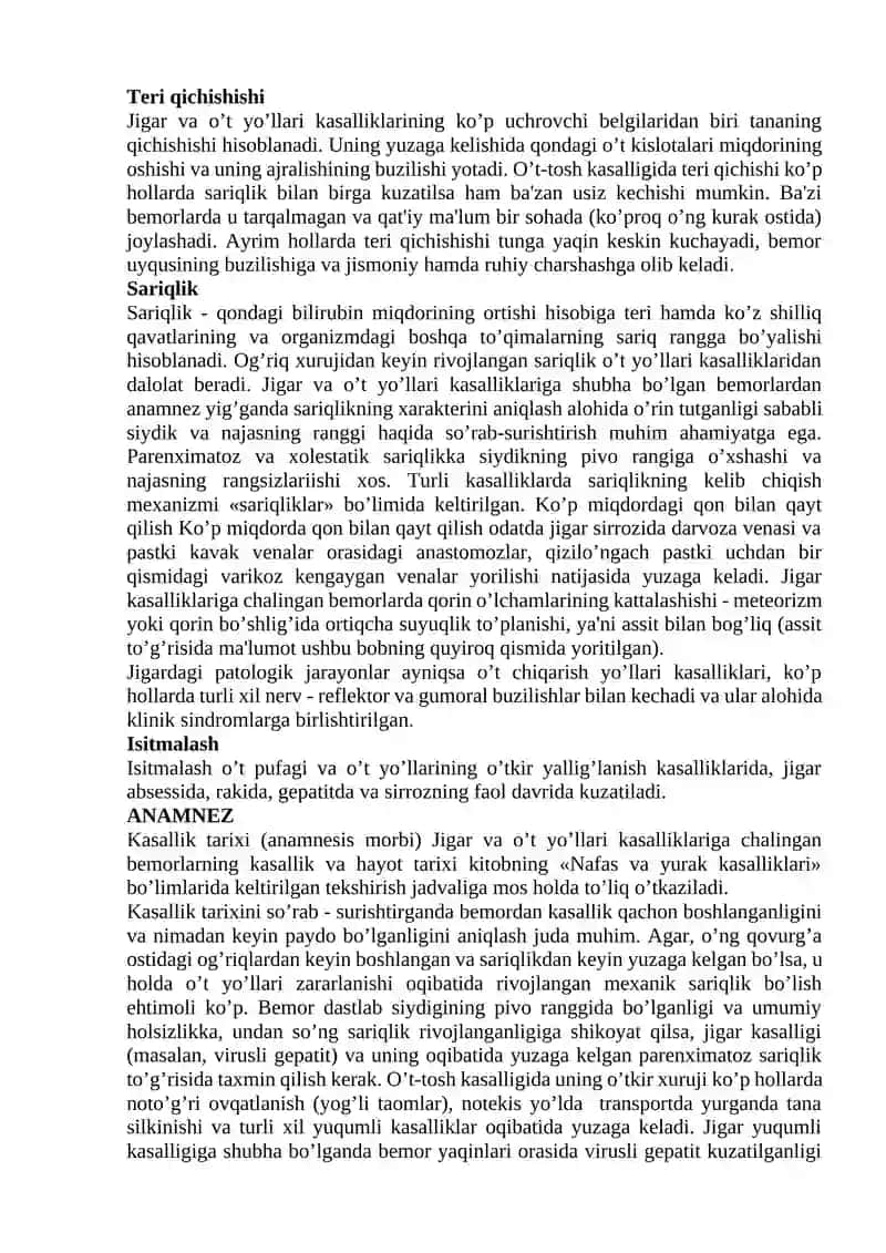 O‘t qopi va jigar kasalliklari bilan bemorlarni tekshirish 4