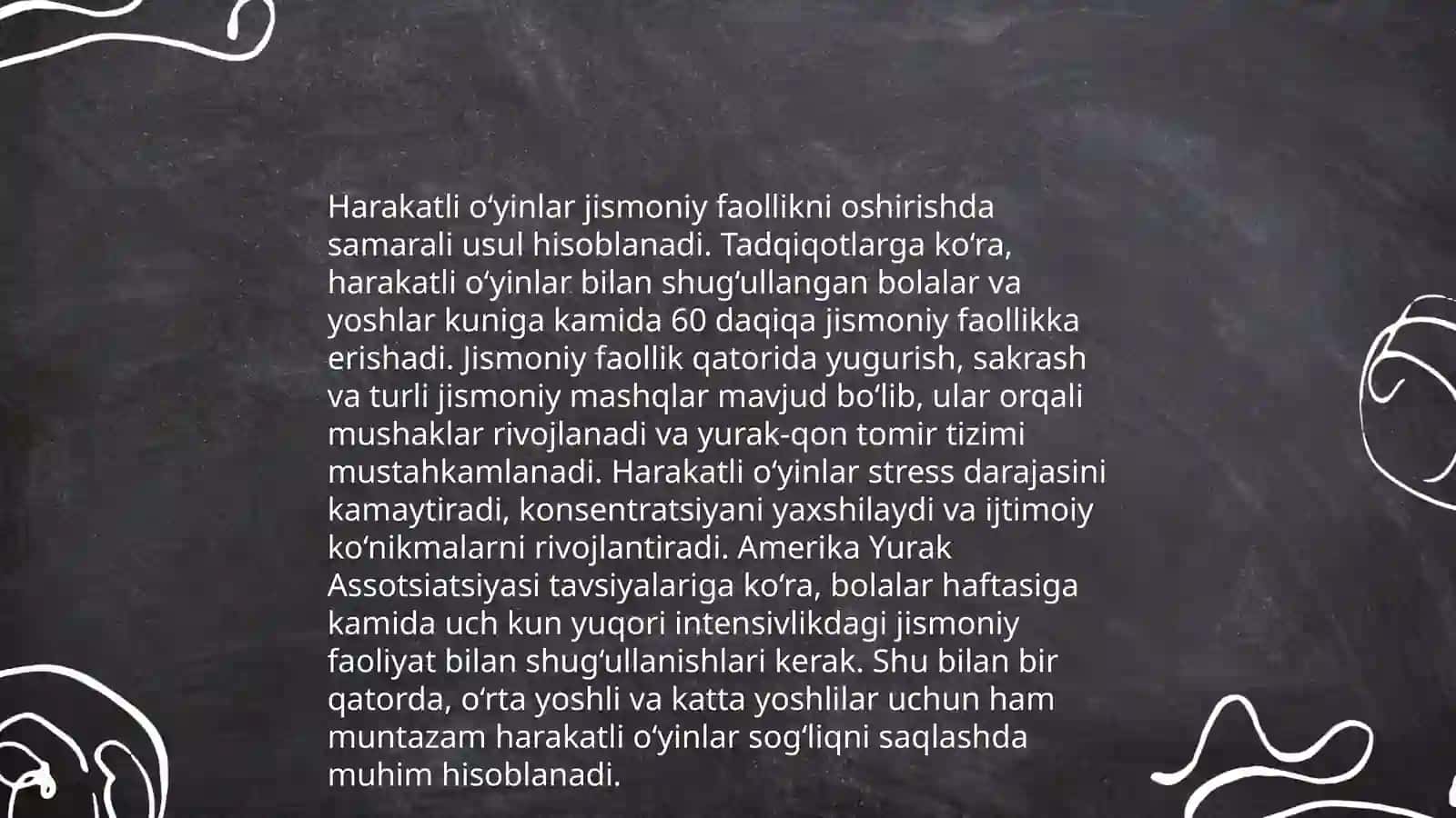 Jismoniy tarbiya darslari va mashĝulotlar mazmuniga mos holda harakatli òyinlarni rejalashtirish hamda otkazish 4