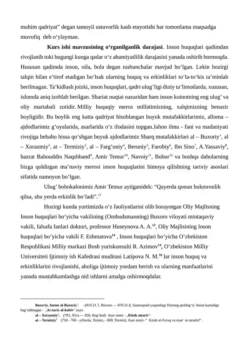"O‘ZBEKISTON RESPUBLIKASIDA TURLI TOIFADAGI OILALAR VA BOLALAR HUQUQLARINI ANIQLASH" KURS ISHI 4