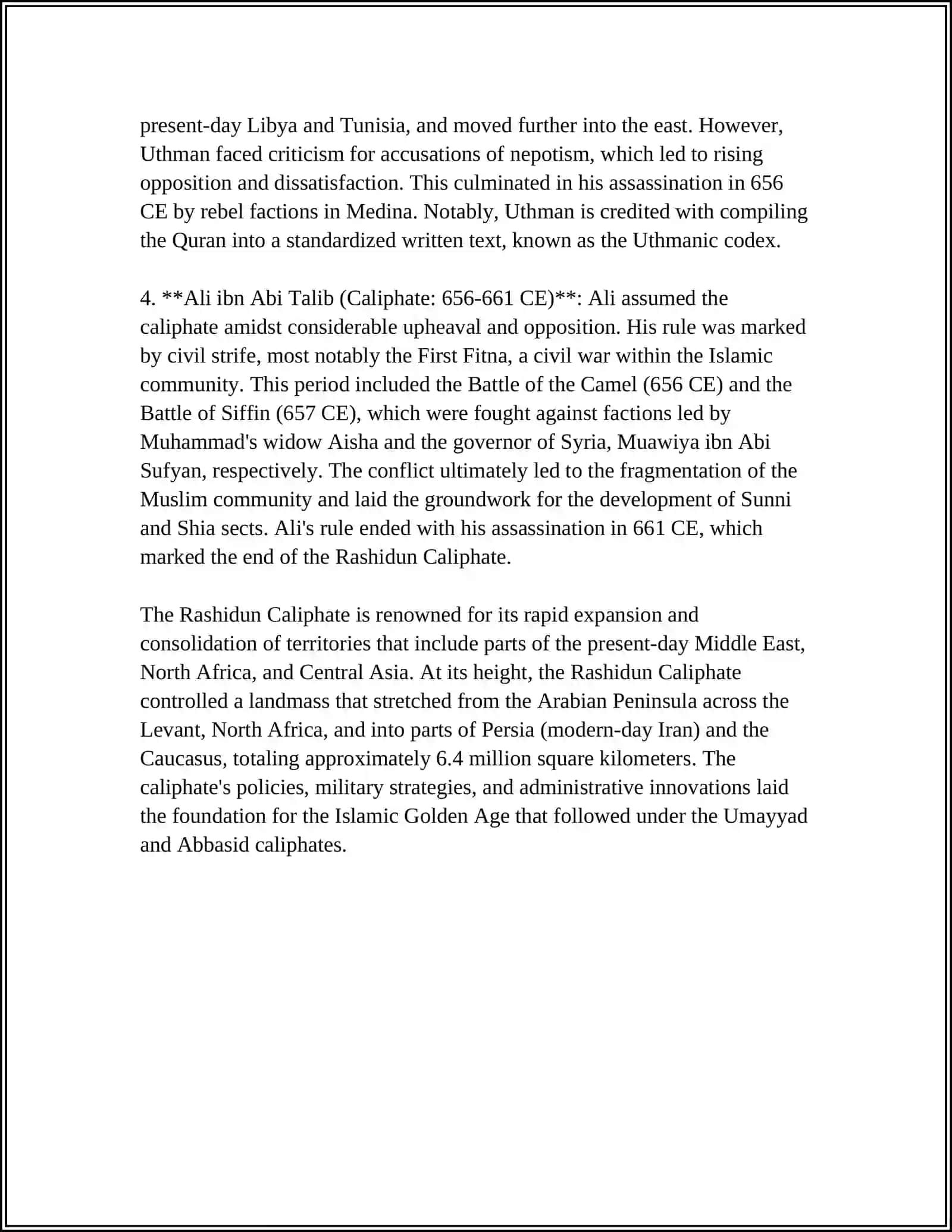 ARAB CALIPHATE 4