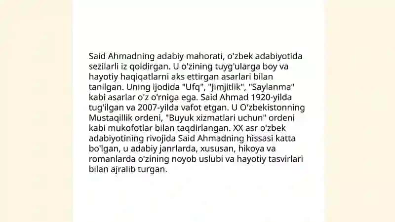 Nasriy asarlar yaratishda ijodkor uslubi va mahorati 4