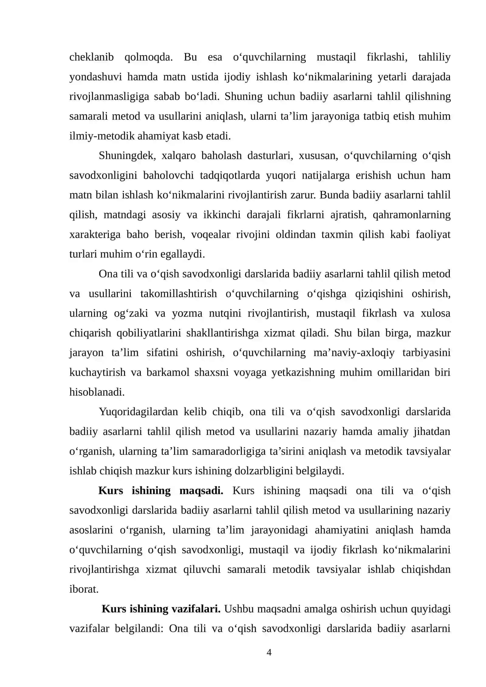 Ona tili va o‘qish savodxonligi darslarida badiiy asarlarni tahlil qilish metod va usullari 4