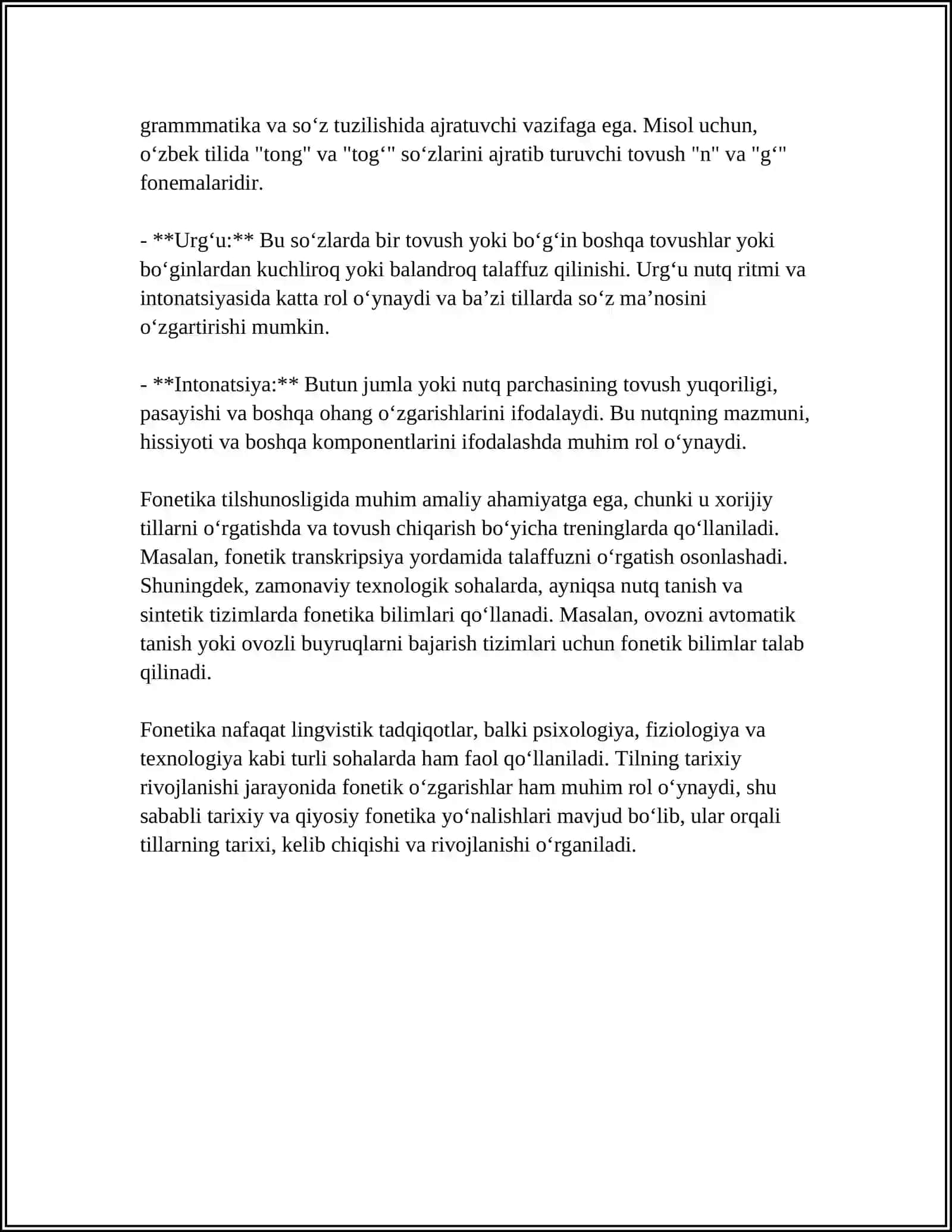 FONETIKA MAVZUSIDA BIR SOATLIK DARS ISHLANMASI 4
