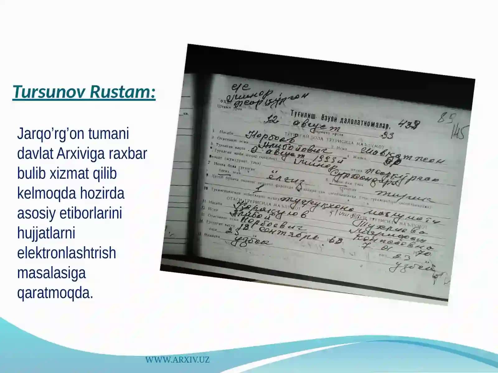 Jarqo’rg’on tuman arxivi 4