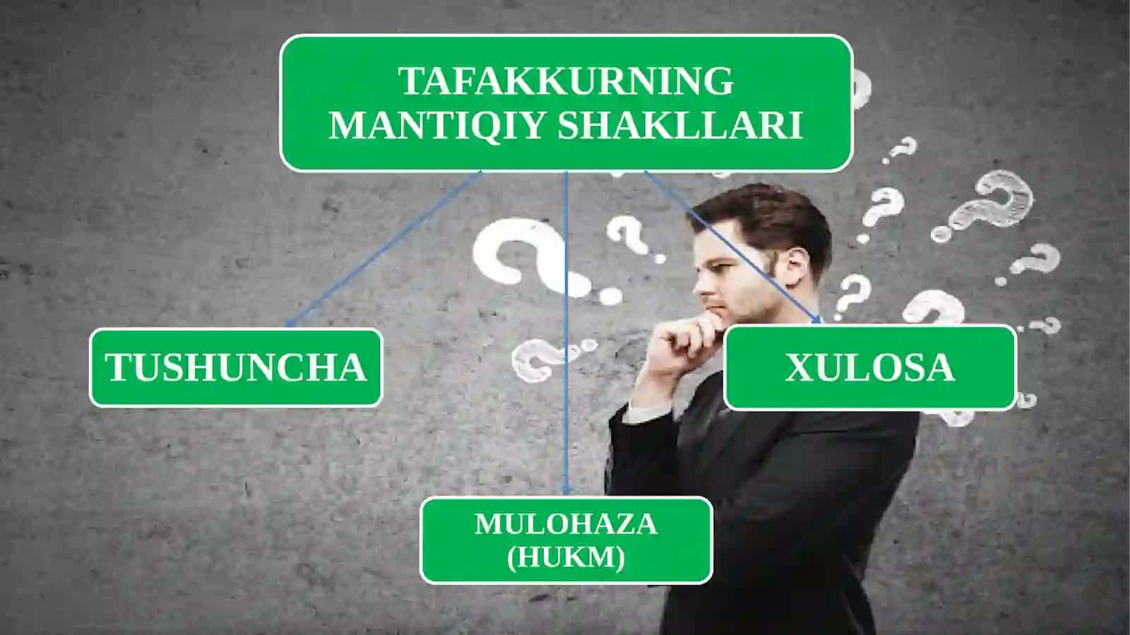 Tafakkur shakllari: tushuncha, hukm va xulosa 4