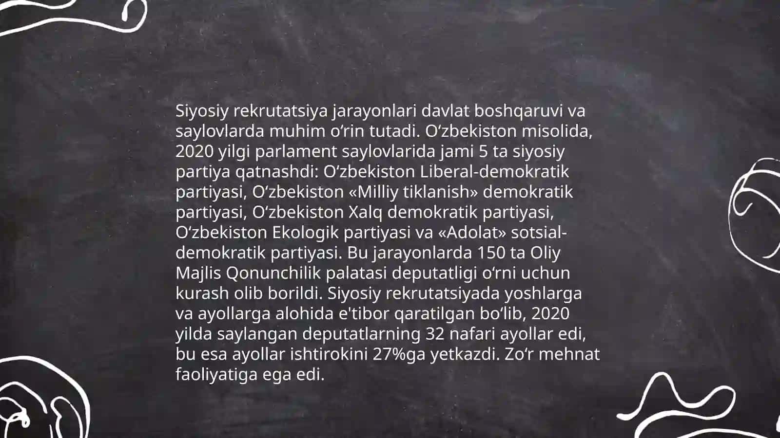Siyosiy elitalar rekrutatsiyasining asosiy kanallari 4