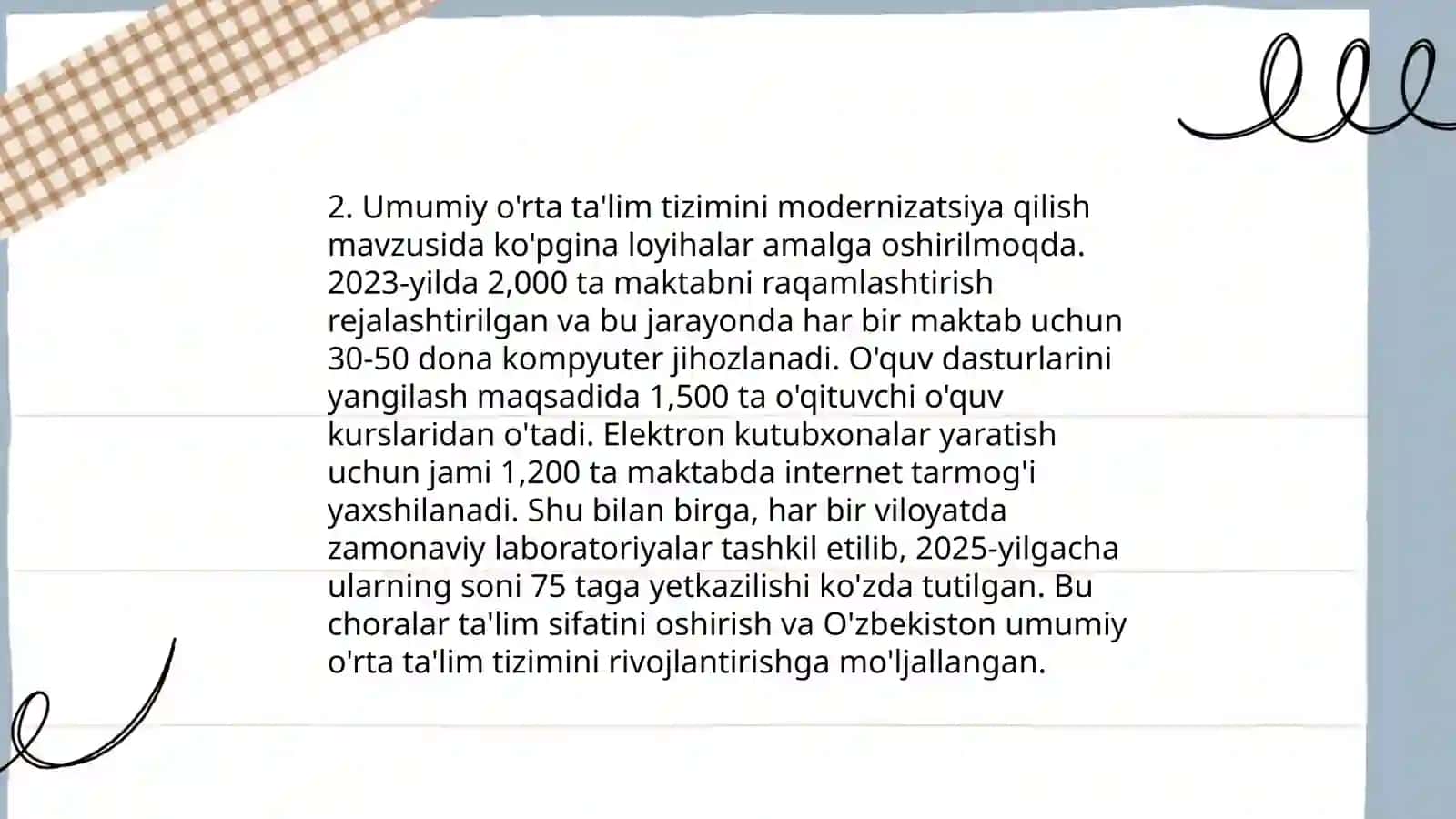 Maktabgacha ta'lim tizimidagi islohotlar 4