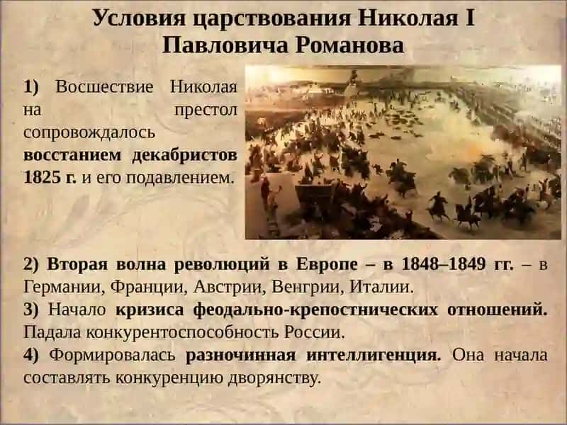 Внутренняя политика НиколаяI 4