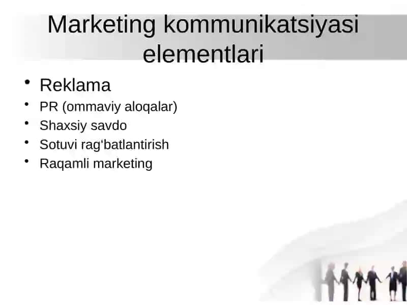 REKLAMA — MARKETING KOMMUNIKATSIYASI VOSITASI SIFATIDA 4
