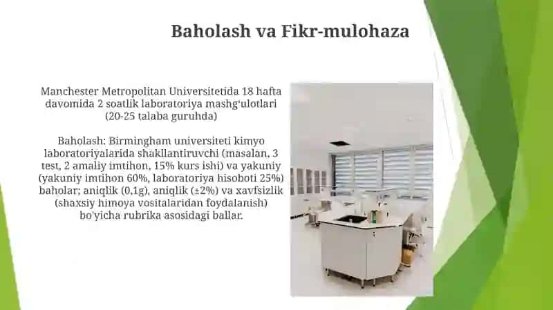 Labaratoriya mashĝulotlarini tashkil etish va òtkazish metodikasi 4