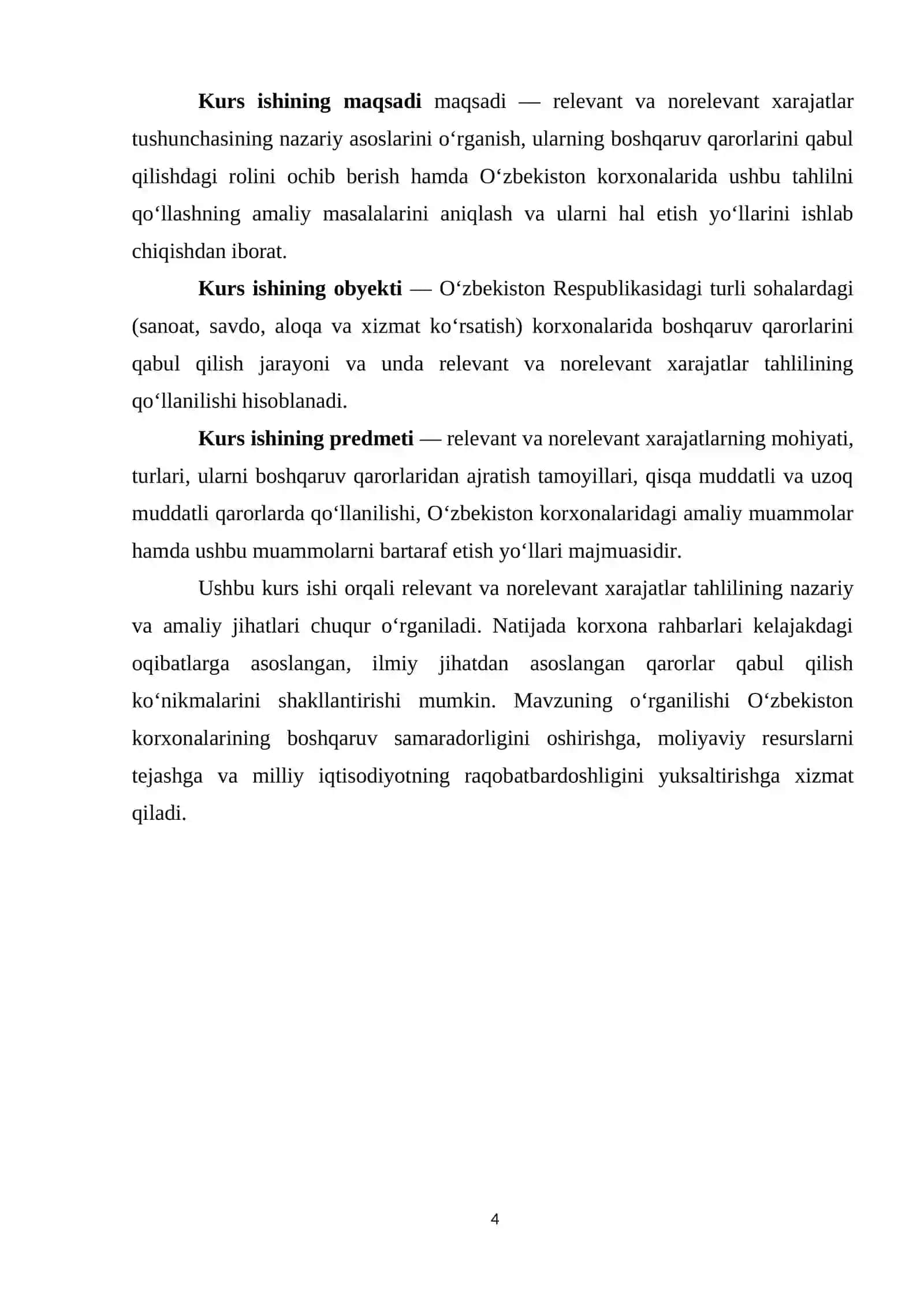 Boshqaruv qarorlarini qabul qilishda relevant va norelevant xarajatlarning roli 4