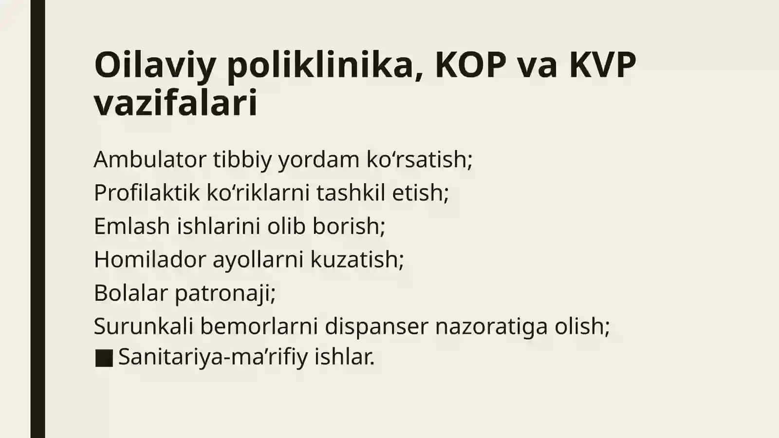 FJST Tajriba ishi yonalishi 28-22 guruh talabasi Mamajonova Mahliyoning Jamoa salomatligi fanidan tayyorlagan mustaqil ishi 4