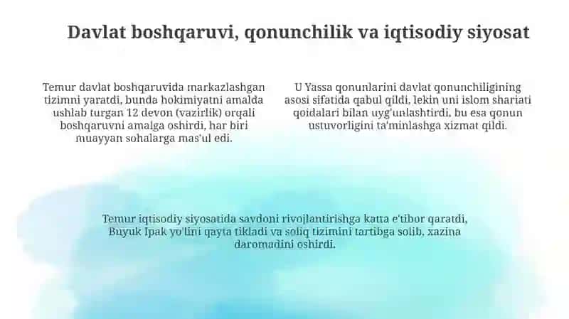 Amir Temur- buyuk davlat arbobi 4