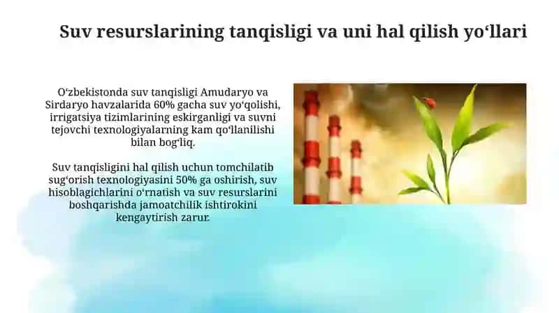 O’zbekistondagi ekologik muammolar va ularni hal qilish usullari 4