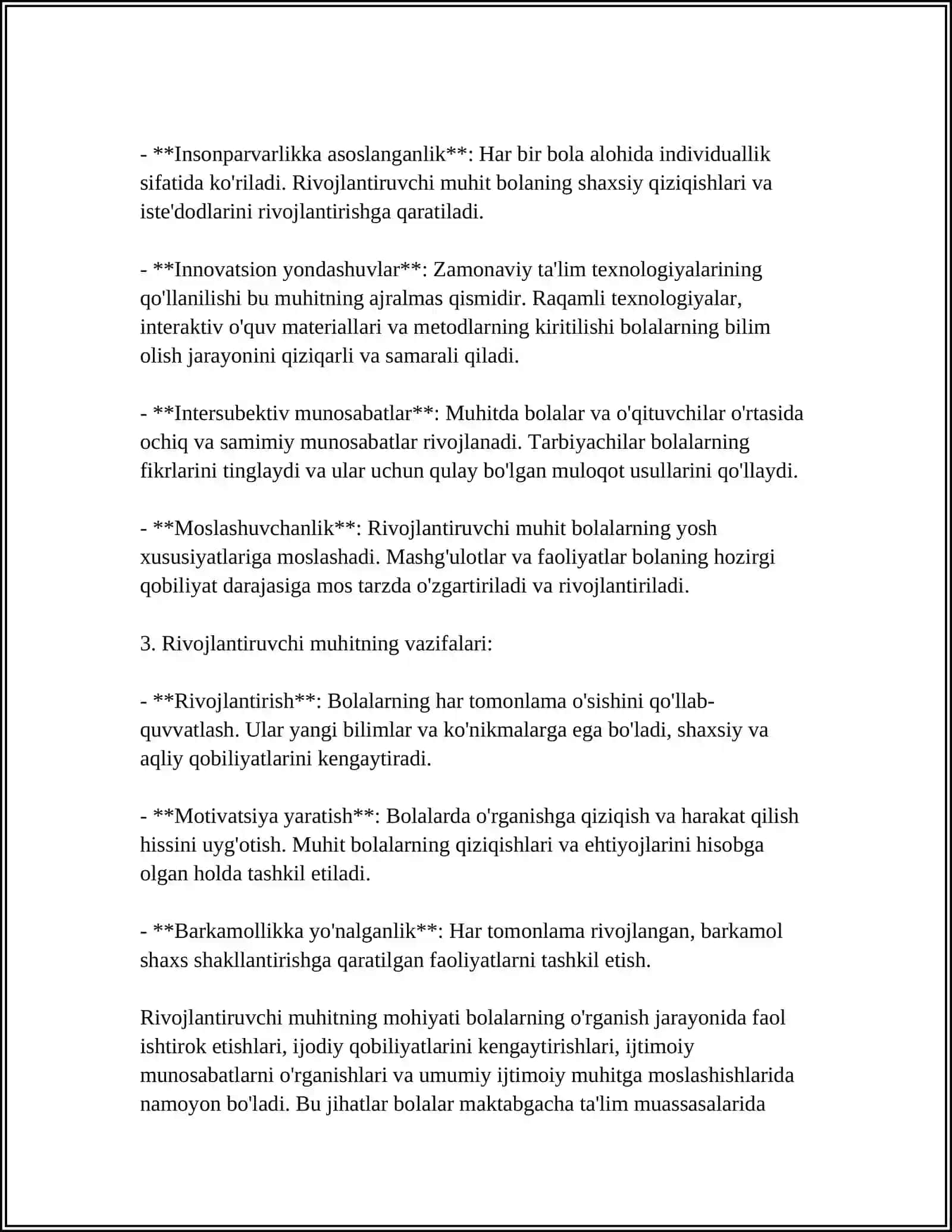 MAKTABGACHA TAʼLIMDA RIVOJLANTIRUVCHI MUHIT TUSHUNCHASI 4