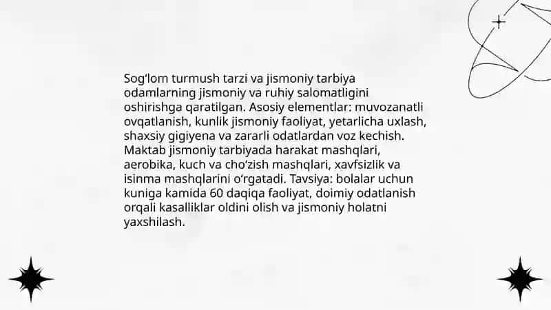 Jismoniy va estetik tarbiya 4