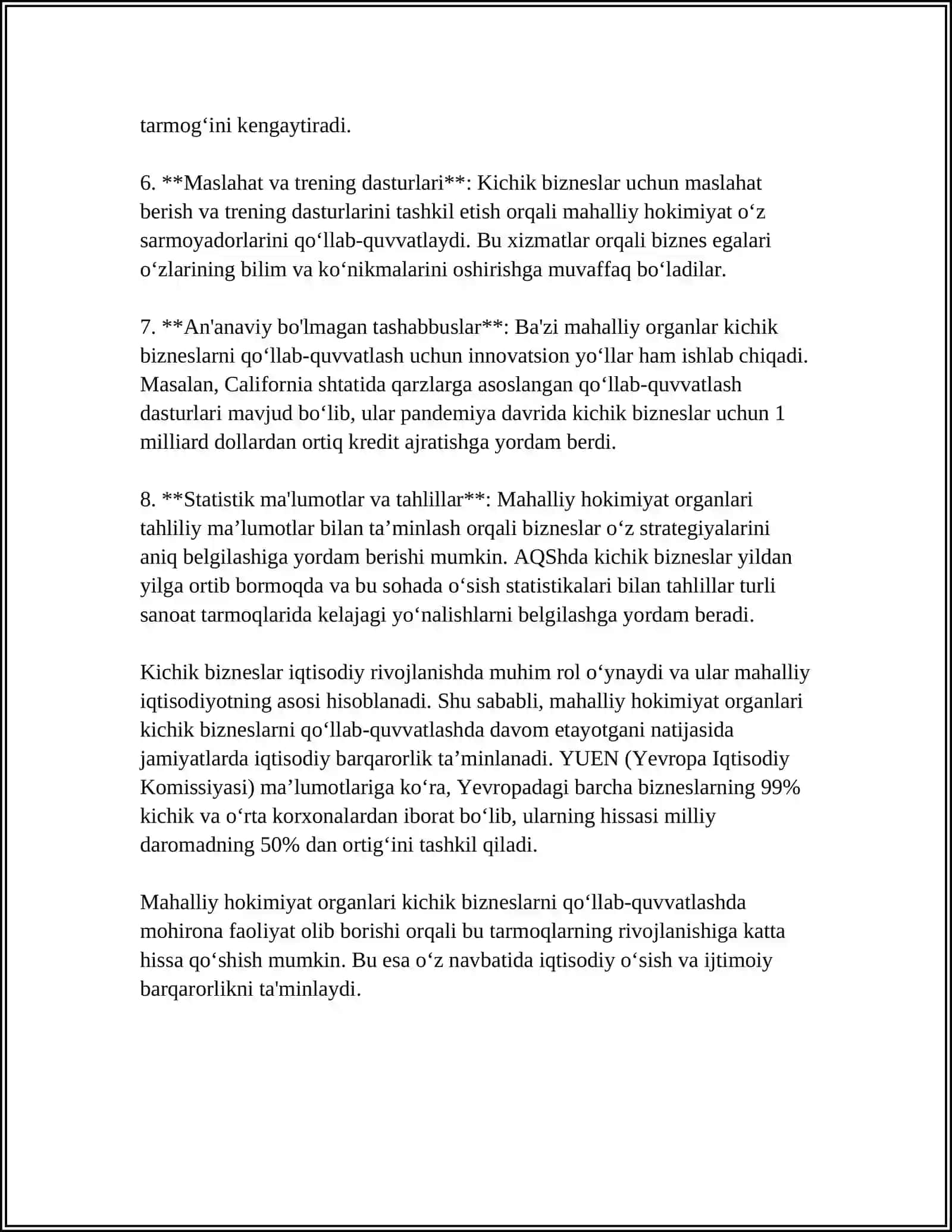 IQTISODIYOTNI MODERNIZATSIYALASH SHAROITIDA MAHALLIY 4
