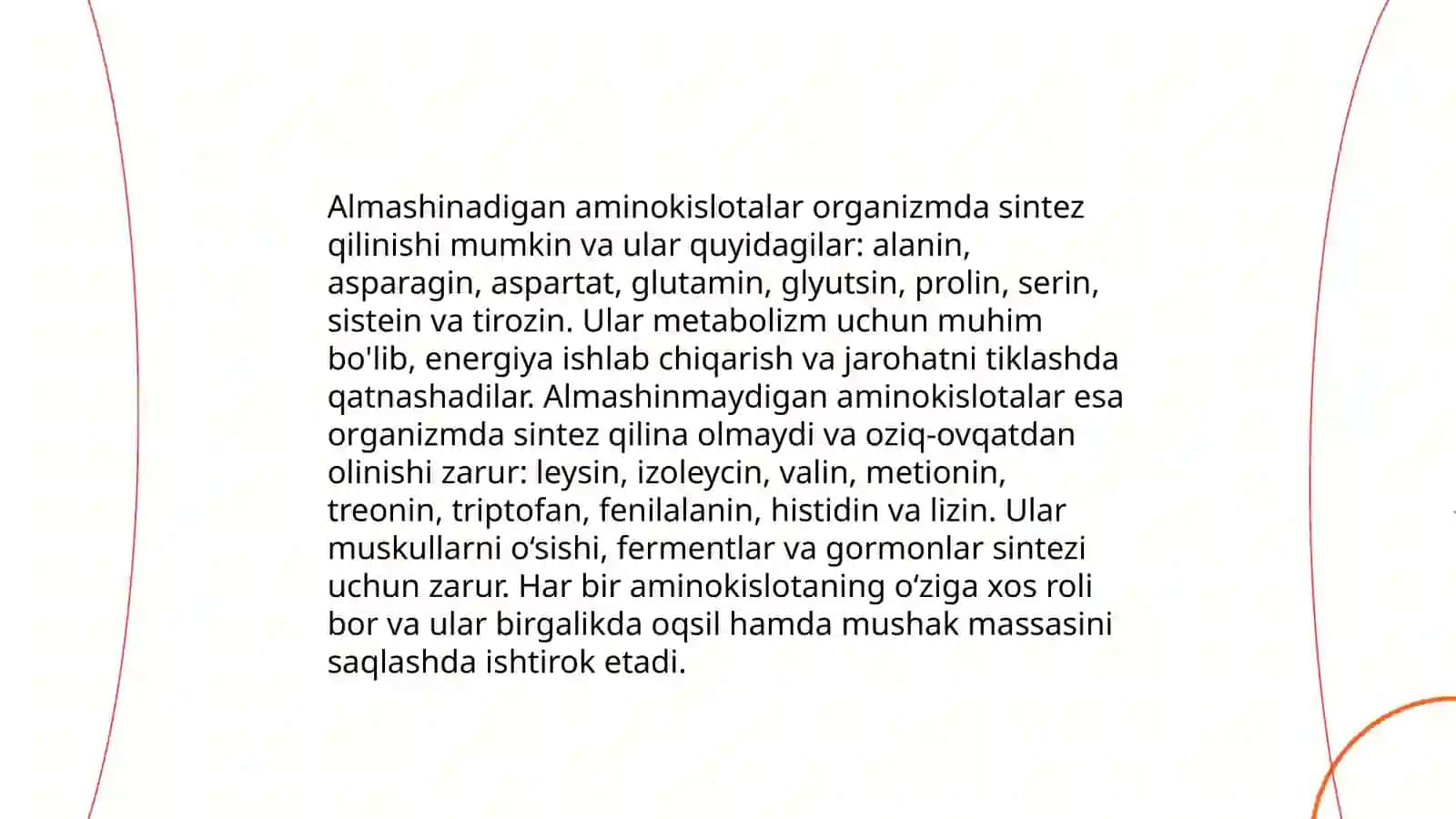 Almashinadigan va almashinmaydigan aminokislotalar. Aminokislotalar xromografik usulda ajratish 4