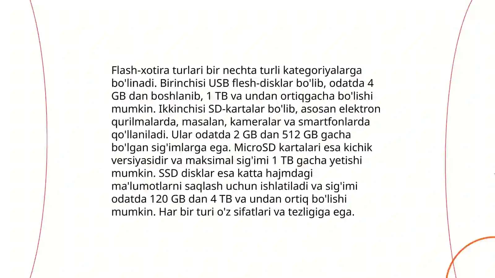 Kompyuter xotiralari: Flesh-xotira, Kesh-xotira va asosiy xotira 4