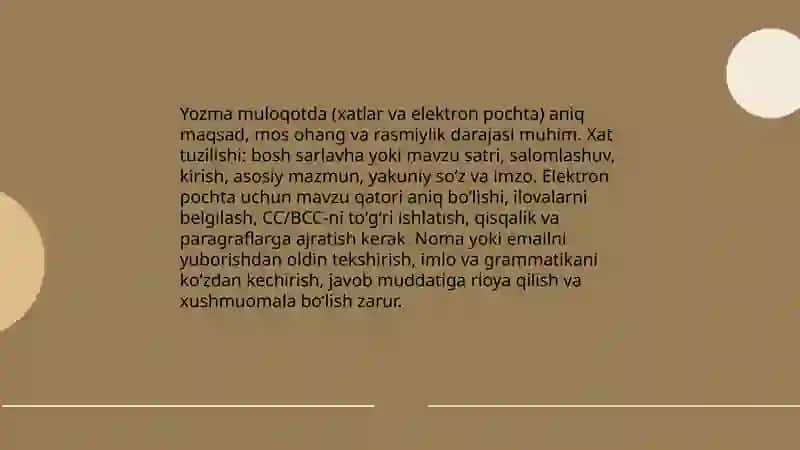 Og'zaki muloqot 4