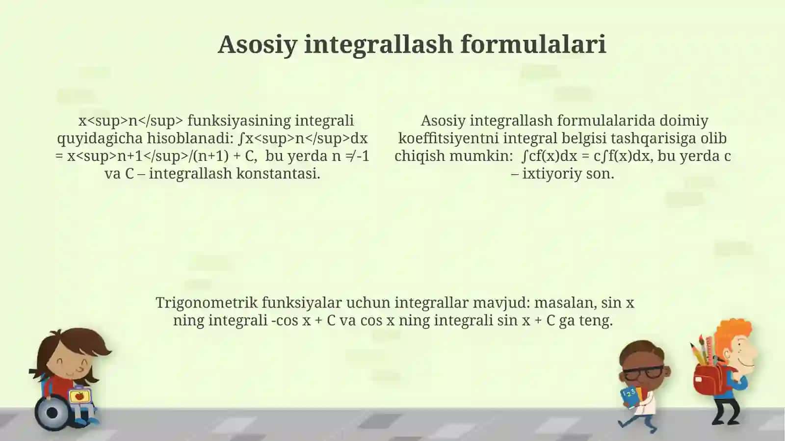 Birinchi tur xosmas integrallar 4
