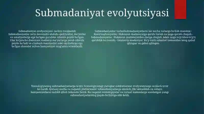 Ommaviy Madaniyat Shakllanishi Tarixi Va Uning Turlari 4
