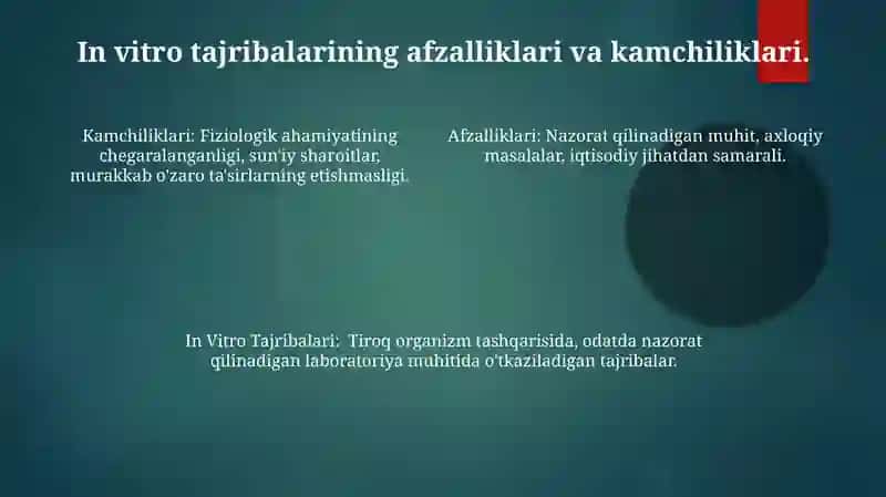 In Vitro Tajribalari 4