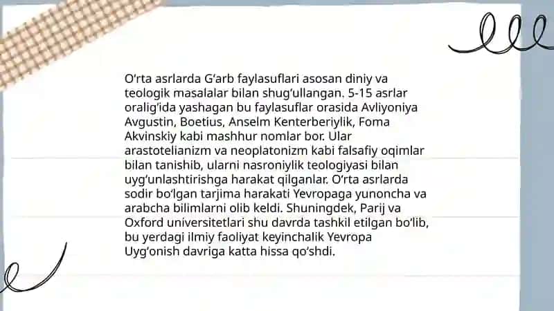 Falsafaning mohiyatiga oid Sharq va Gʻarb mutafakkirlari taʼriflarini tasniflash 4