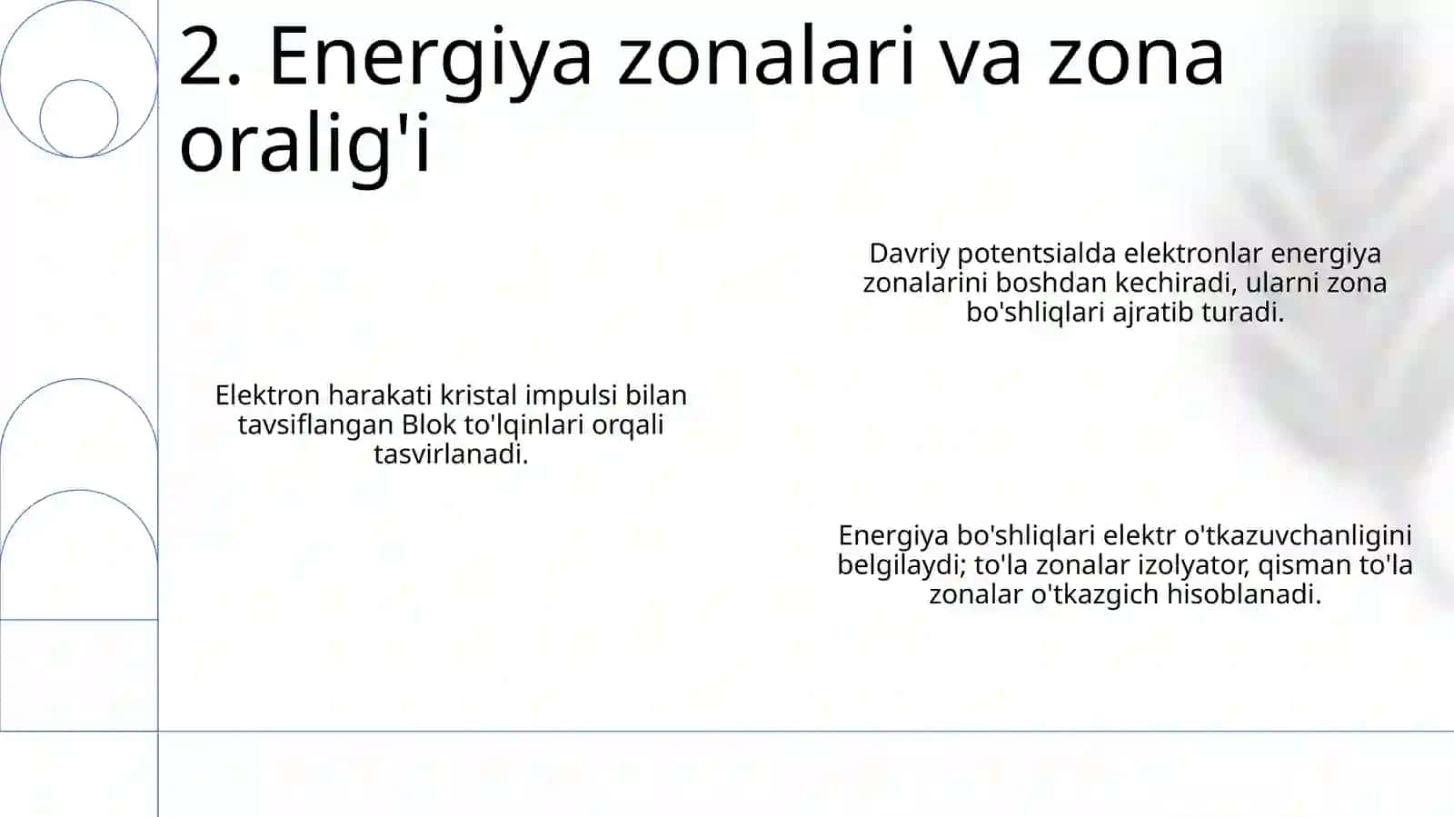 Davriy maydonlarda elektronni harakati 4