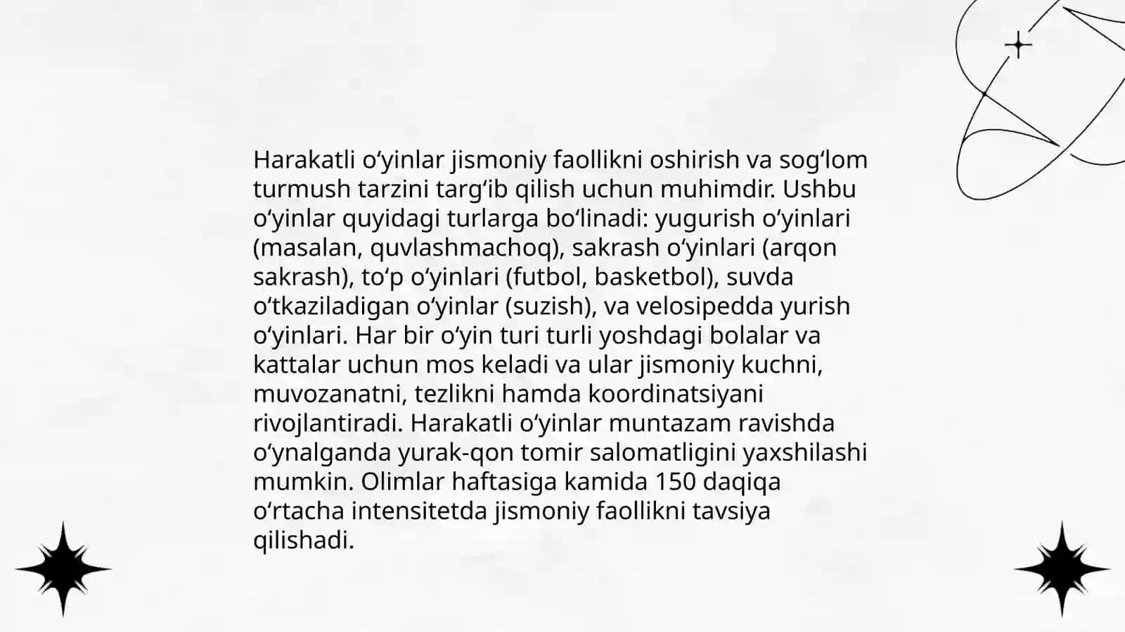 Harakatli oʻyinlar orqali sport oʻyinlari elementlarini oʻrgatish 4
