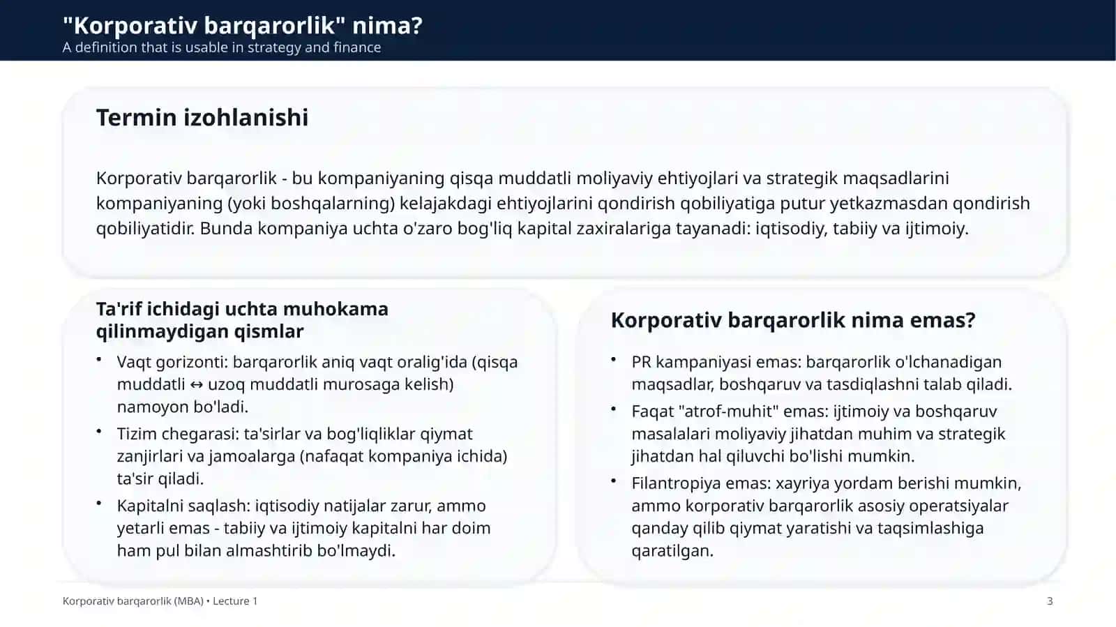 Korporativ barqarorlik konsepsiyasi va evolyutsiyasi 4